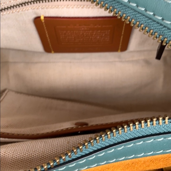 *SOLD* NWOT Coach Studded Rogue in Dark Turquoise - Picture 9 of 16